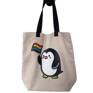 Pride Penguin tote bag